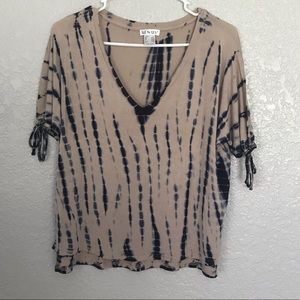 VENUS Tie Dye V Neck Top